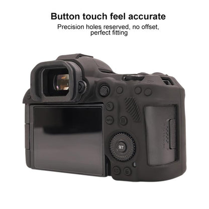 For Canon EOS R5 Mark II / R5II Glossy Soft Silicone Protective Case(Black) by bashfashion