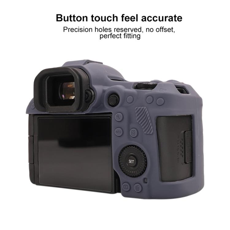 For Canon EOS R5 Mark II / R5II Glossy Soft Silicone Protective Case(Blue) by bashfashion