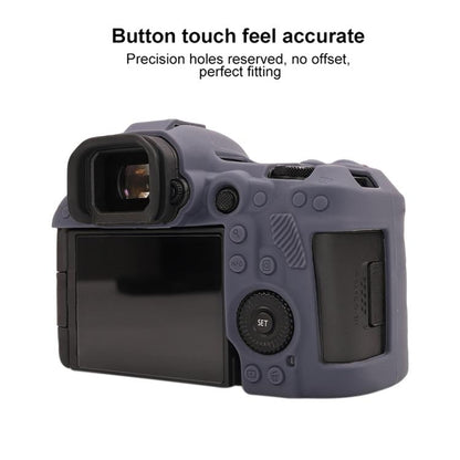 For Canon EOS R5 Mark II / R5II Glossy Soft Silicone Protective Case(Blue) by bashfashion