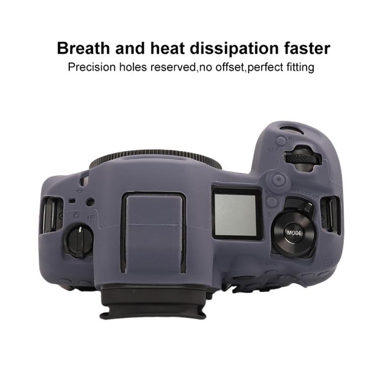 For Canon EOS R5 Mark II / R5II Glossy Soft Silicone Protective Case(Blue) by bashfashion