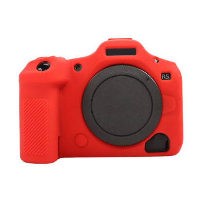 For Canon EOS R5 Mark II / R5II Glossy Soft Silicone Protective Case(Red) by bashfashion