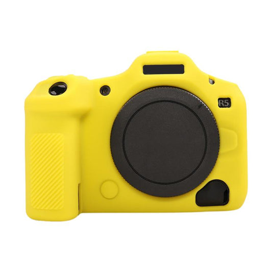 For Canon EOS R5 Mark II / R5II Glossy Soft Silicone Protective Case(Yellow) by bashfashion