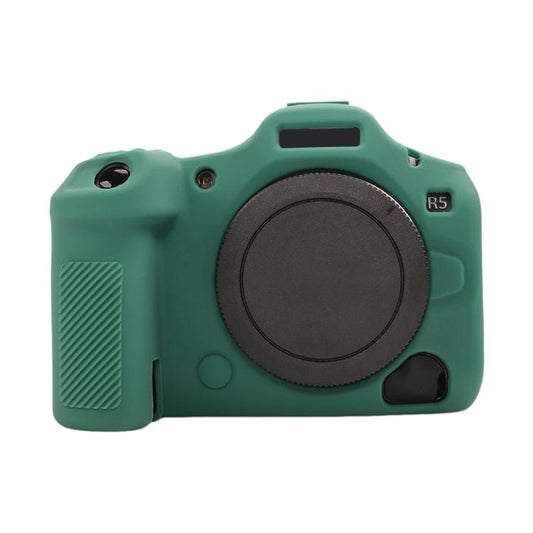 For Canon EOS R5 Mark II / R5II Glossy Soft Silicone Protective Case(Green) by bashfashion