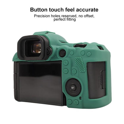 For Canon EOS R5 Mark II / R5II Glossy Soft Silicone Protective Case(Green) by bashfashion