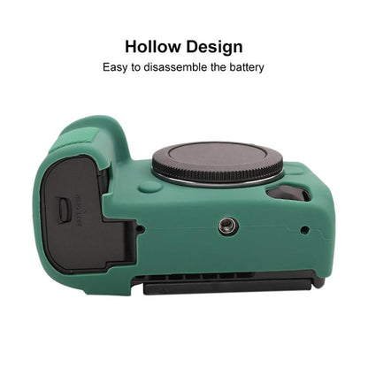 For Canon EOS R5 Mark II / R5II Glossy Soft Silicone Protective Case(Green) by bashfashion