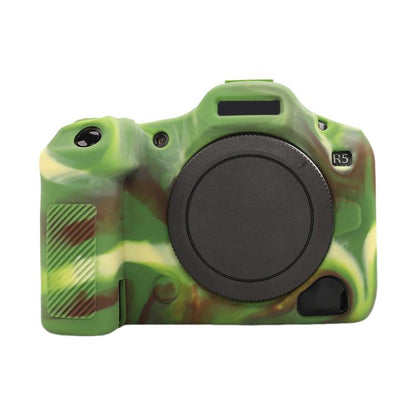 For Canon EOS R5 Mark II / R5II Glossy Soft Silicone Protective Case(Camouflage) by bashfashion