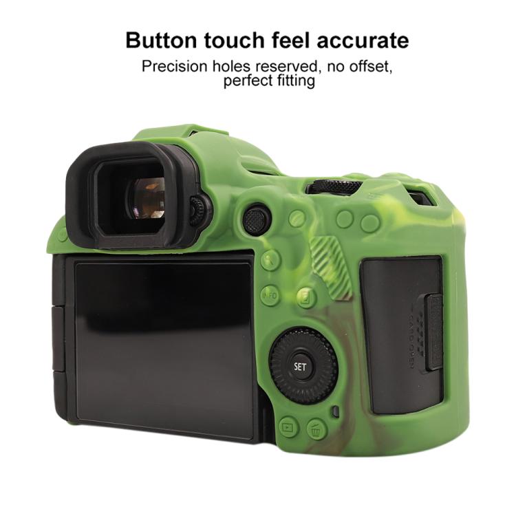 For Canon EOS R5 Mark II / R5II Glossy Soft Silicone Protective Case(Camouflage) by bashfashion