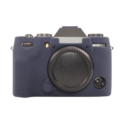 For FUJIFILM X-T50 Glossy Soft Silicone Protective Case(Blue) by bashfashion