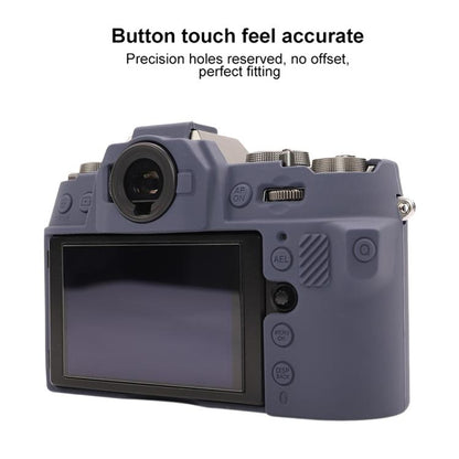 For FUJIFILM X-T50 Glossy Soft Silicone Protective Case(Blue) by bashfashion
