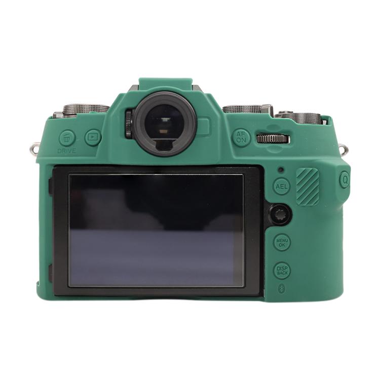 For FUJIFILM X-T50 Glossy Soft Silicone Protective Case(Green) by bashfashion