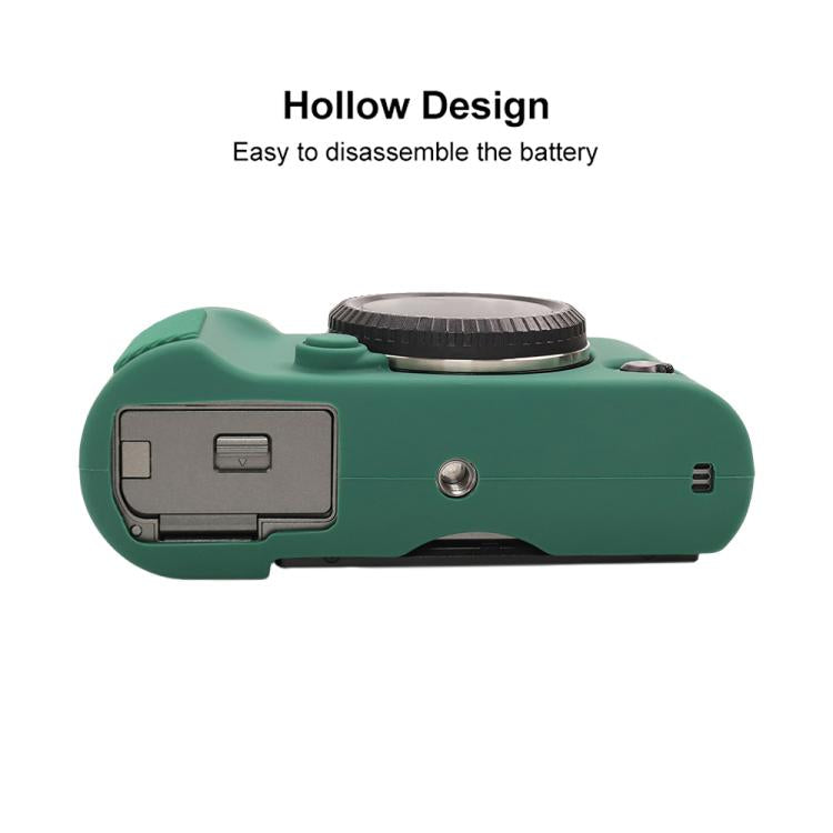 For FUJIFILM X-T50 Glossy Soft Silicone Protective Case(Green) by bashfashion