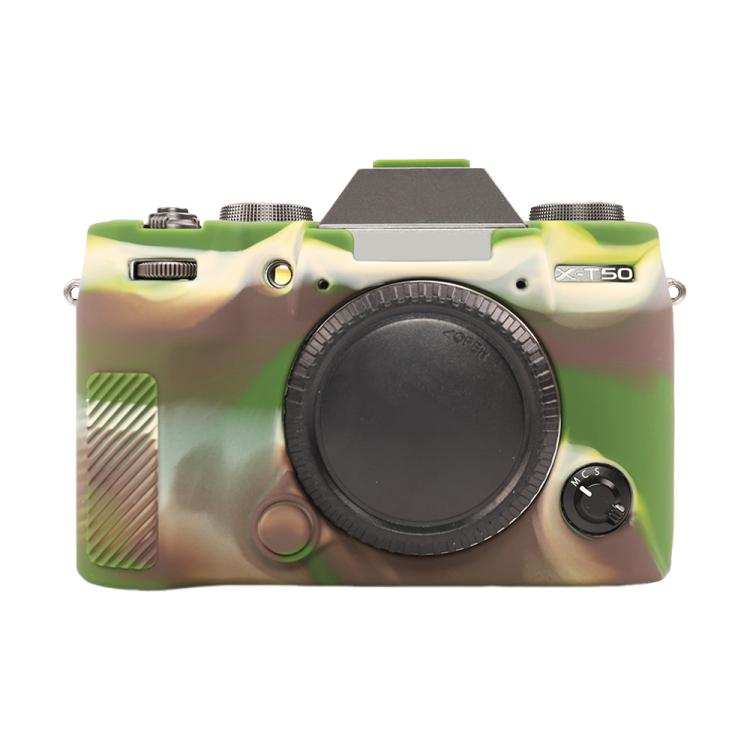For FUJIFILM X-T50 Glossy Soft Silicone Protective Case(Camouflage) by bashfashion