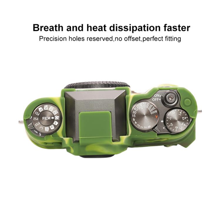 For FUJIFILM X-T50 Glossy Soft Silicone Protective Case(Camouflage) by bashfashion