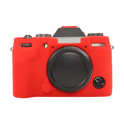 For FUJIFILM X-T50 Glossy Soft Silicone Protective Case(Red) by bashfashion