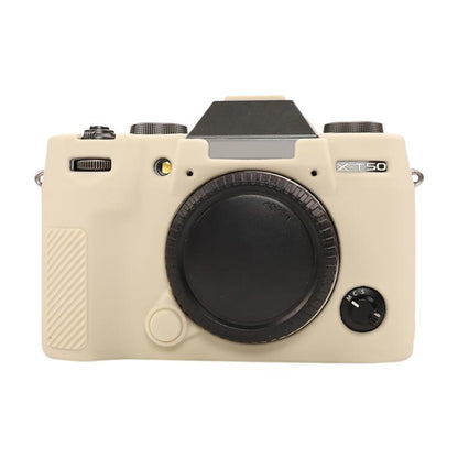 For FUJIFILM X-T50 Glossy Soft Silicone Protective Case(White) by bashfashion