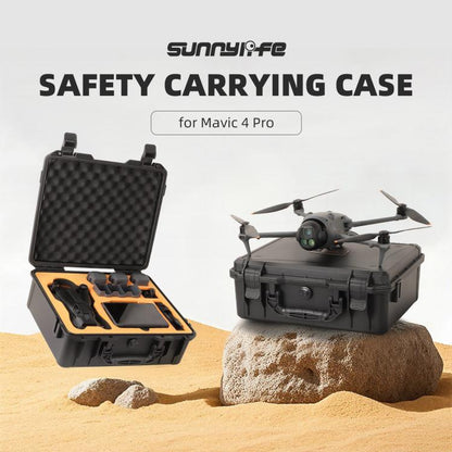 For DJI Mavic 4 Pro Sunnylife Safety Carrying Case Hard Travel Case Large Capacity Waterproof Shock-proof Box(Black) by Sunnylife