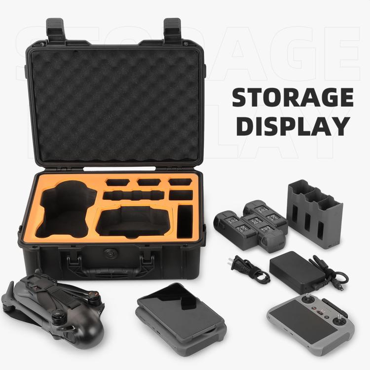For DJI Mavic 4 Pro Sunnylife Safety Carrying Case Hard Travel Case Large Capacity Waterproof Shock-proof Box(Black) by Sunnylife