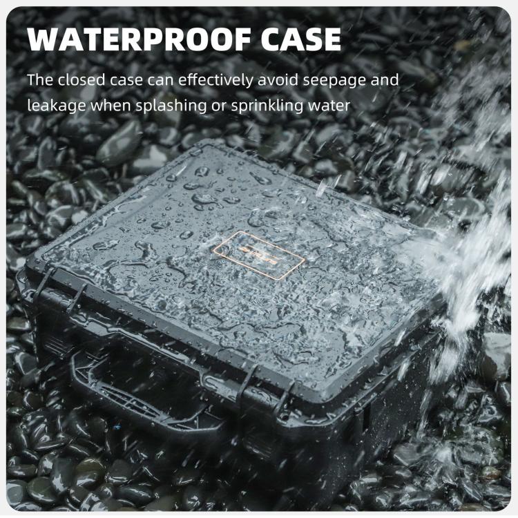 For DJI Mavic 4 Pro Sunnylife Safety Carrying Case Hard Travel Case Large Capacity Waterproof Shock-proof Box(Black) by Sunnylife