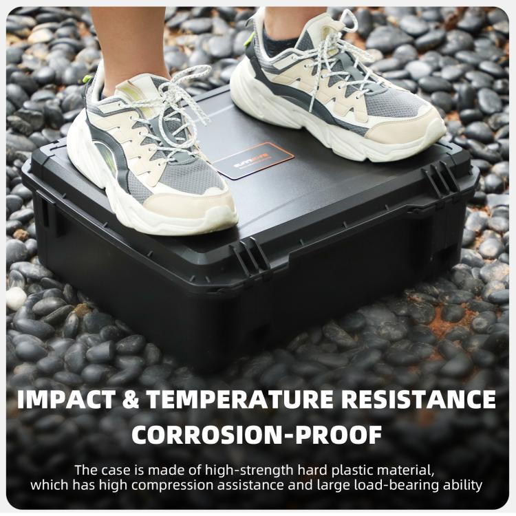 For DJI Mavic 4 Pro Sunnylife Safety Carrying Case Hard Travel Case Large Capacity Waterproof Shock-proof Box(Black) by Sunnylife