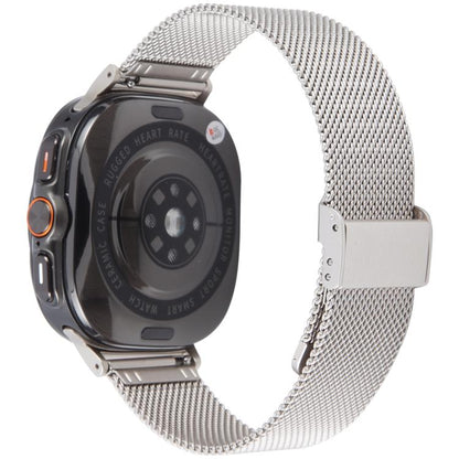 For Samsung Galaxy Watch Ultra 47mm / Ultra 2025 Milanese Integrated Buckle Metal Watch Band(Starlight) by bashfashion