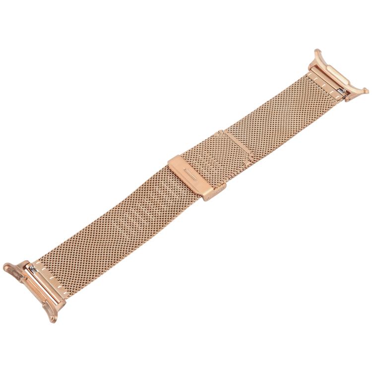 For Samsung Galaxy Watch Ultra 47mm / Ultra 2025 Milanese Integrated Buckle Metal Watch Band(Rose Gold) by bashfashion