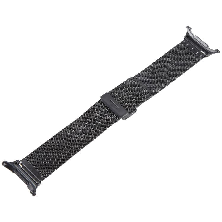 For Samsung Galaxy Watch Ultra 47mm / Ultra 2025 Milanese Integrated Buckle Metal Watch Band(Black) by bashfashion