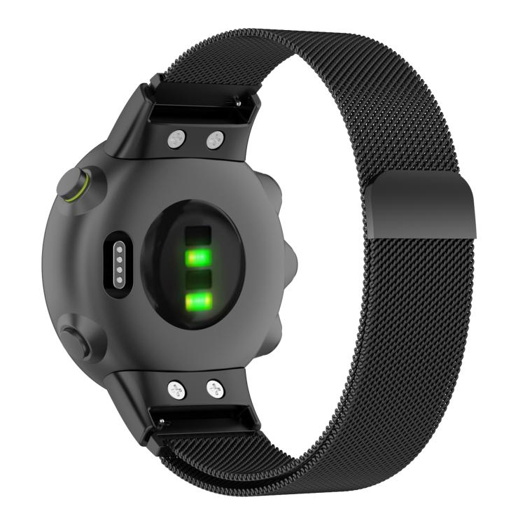 For Garmin Forerunner 45 / 45S / Swim 2 xDfind Milanese Metal Watch Band(Black) by xDfind