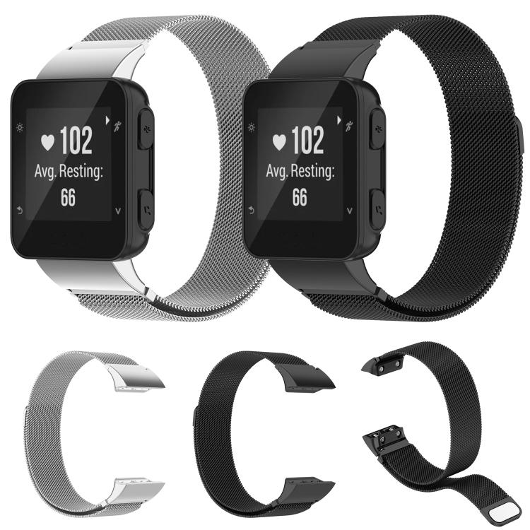 For Garmin Forerunner 45 / 45S / Swim 2 xDfind Milanese Metal Watch Band(Black) by xDfind