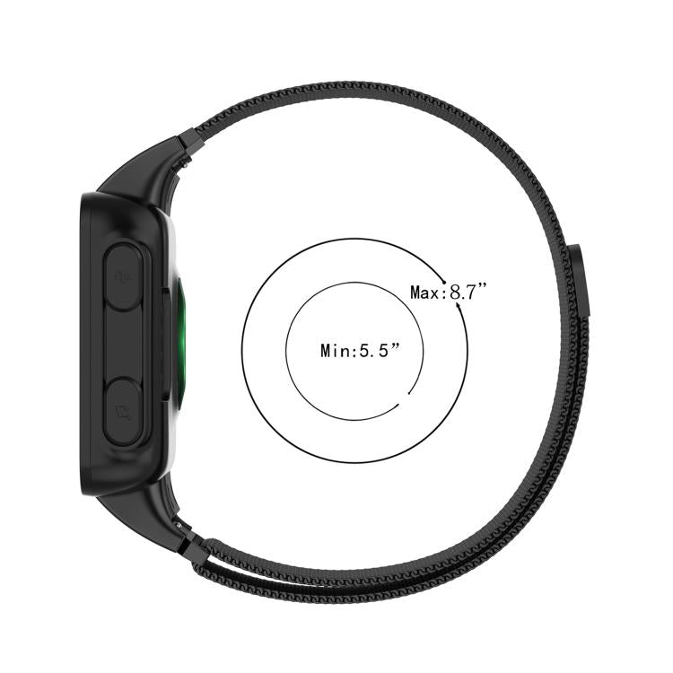 For Garmin Forerunner 45 / 45S / Swim 2 xDfind Milanese Metal Watch Band(Black) by xDfind