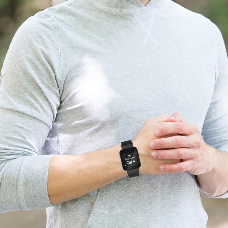 For Garmin Forerunner 45 / 45S / Swim 2 xDfind Milanese Metal Watch Band(Black) by xDfind