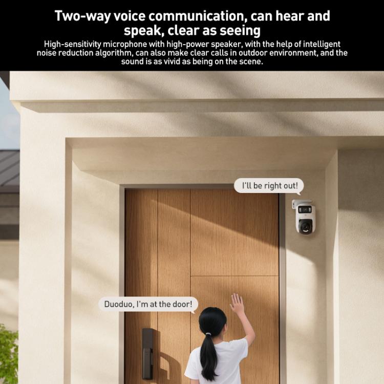 Original Xiaomi Outdoor Camera 4 MJSXJ10HL Dual 5MP 3K Ultra HD IP66 Waterproof(White) by Xiaomi