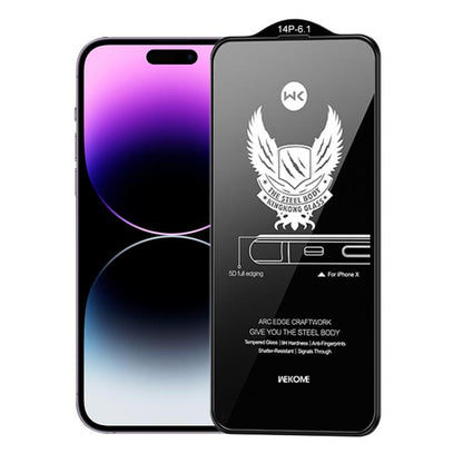 For iPhone 14 Pro WK WTP-012 KinKong 0.25mm 9H 4D Curved Privacy Tempered Glass Film by WK