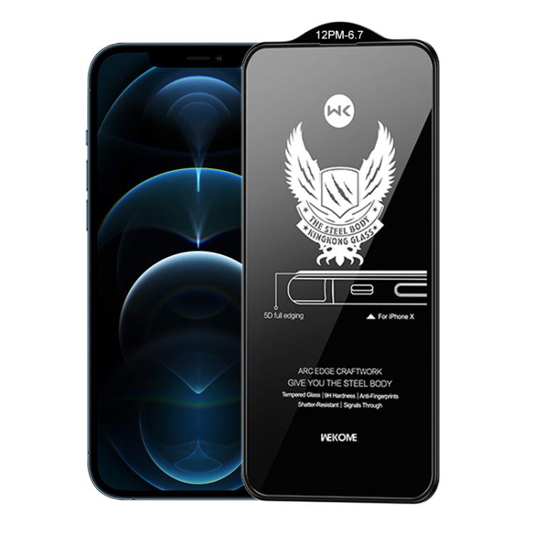 For iPhone 12 Pro Max WK WTP-012 KinKong 0.25mm 9H 4D Curved Privacy Tempered Glass Film by WK