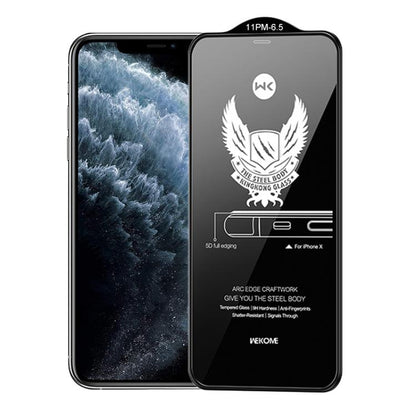 For iPhone 11 Pro Max WK WTP-012 KinKong 0.25mm 9H 4D Curved Privacy Tempered Glass Film by WK