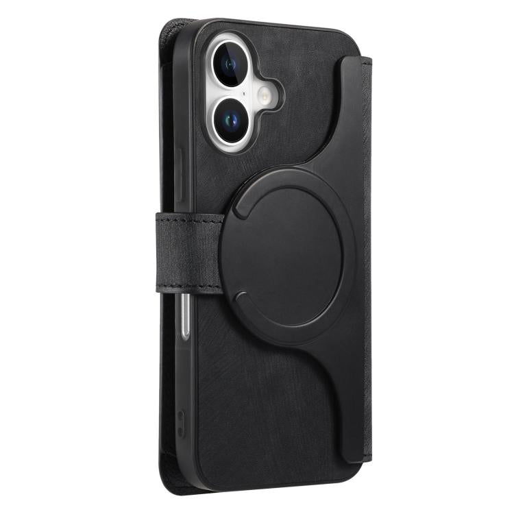 For iPhone 17 CaseNeo MagSafe RFID Anti-theft Zipper Wallet Retro Leather Phone Case(Black) by CaseNeo