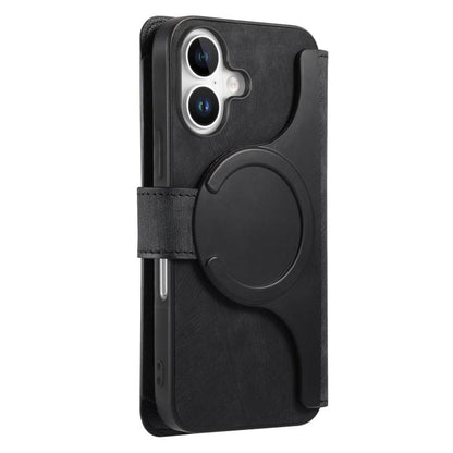 For iPhone 17 CaseNeo MagSafe RFID Anti-theft Zipper Wallet Retro Leather Phone Case(Black) by CaseNeo