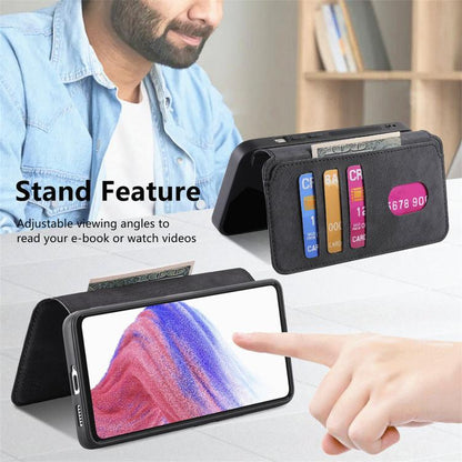 For Google Pixel 9a CaseNeo MagSafe RFID Anti-theft Retro Leather Phone Case(Black) by CaseNeo