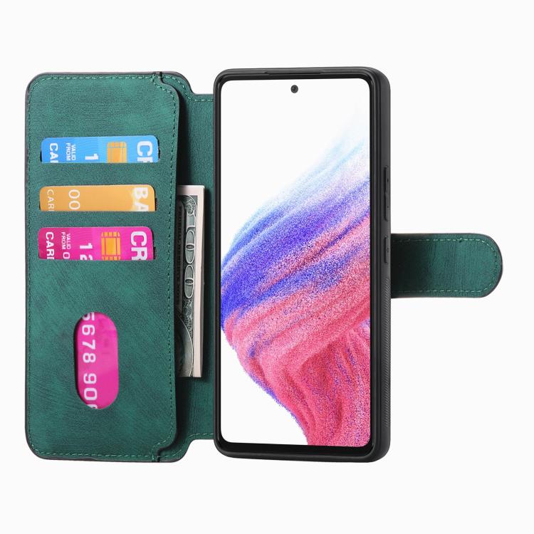 For Google Pixel 9a CaseNeo MagSafe RFID Anti-theft Retro Leather Phone Case(Green) by CaseNeo