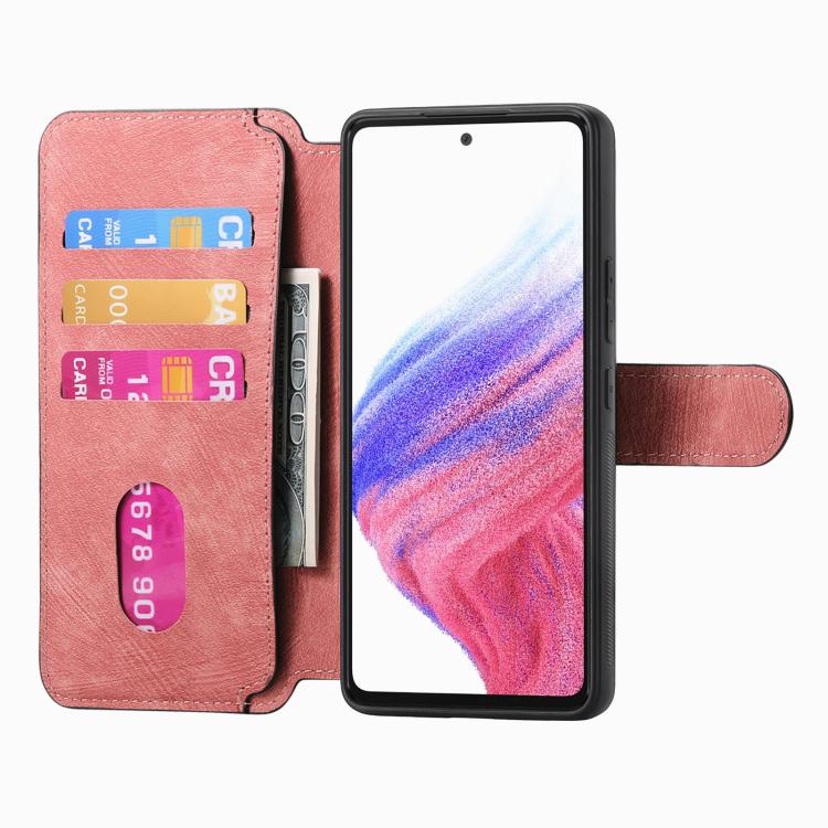 For Google Pixel 9a CaseNeo MagSafe RFID Anti-theft Retro Leather Phone Case(Pink) by CaseNeo