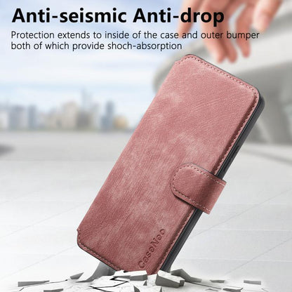 For Google Pixel 9a CaseNeo MagSafe RFID Anti-theft Retro Leather Phone Case(Pink) by CaseNeo