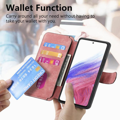 For Google Pixel 9a CaseNeo MagSafe RFID Anti-theft Retro Leather Phone Case(Pink) by CaseNeo