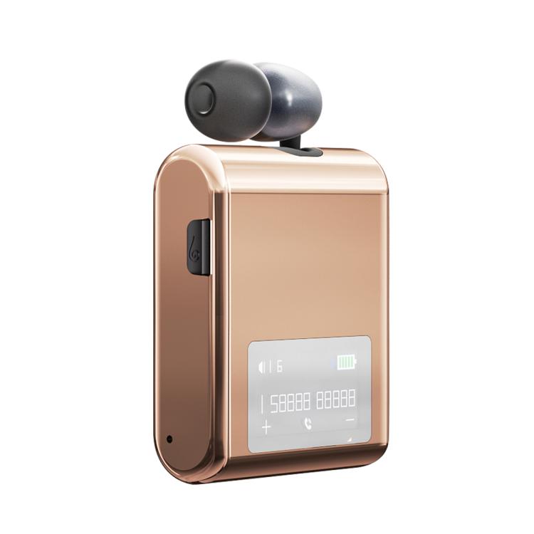 K89 Business Lavalier Single Ear Bluetooth Earphones(Gold) by bashfashion