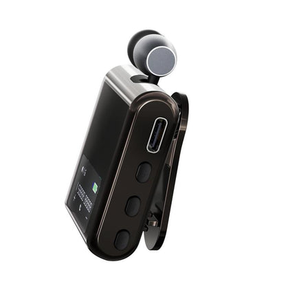 K89 Business Lavalier Single Ear Bluetooth Earphones(Black) by bashfashion