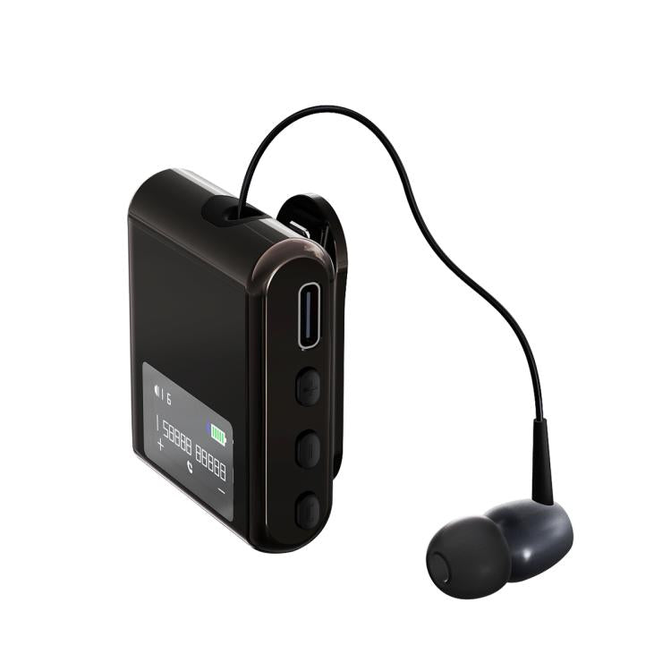 K89 Business Lavalier Single Ear Bluetooth Earphones(Black) by bashfashion