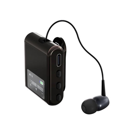 K89 Business Lavalier Single Ear Bluetooth Earphones(Black) by bashfashion