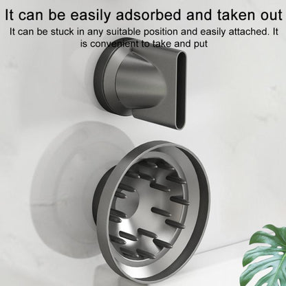 Aluminum Air Nozzle Stand For Dyson / Laifen Hairdryer(White) by bashfashion