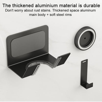 Aluminum Air Nozzle Stand For Dyson / Laifen Hairdryer(Black) by bashfashion