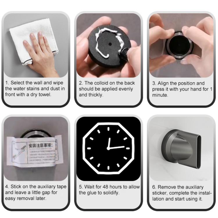 Aluminum Air Nozzle Stand For Dyson / Laifen Hairdryer(Black Gold) by bashfashion