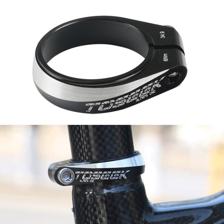 31.8mm TOSEEK Aluminum Alloy Bicycle Seat Tube Clamp(Black) by TOSEEK
