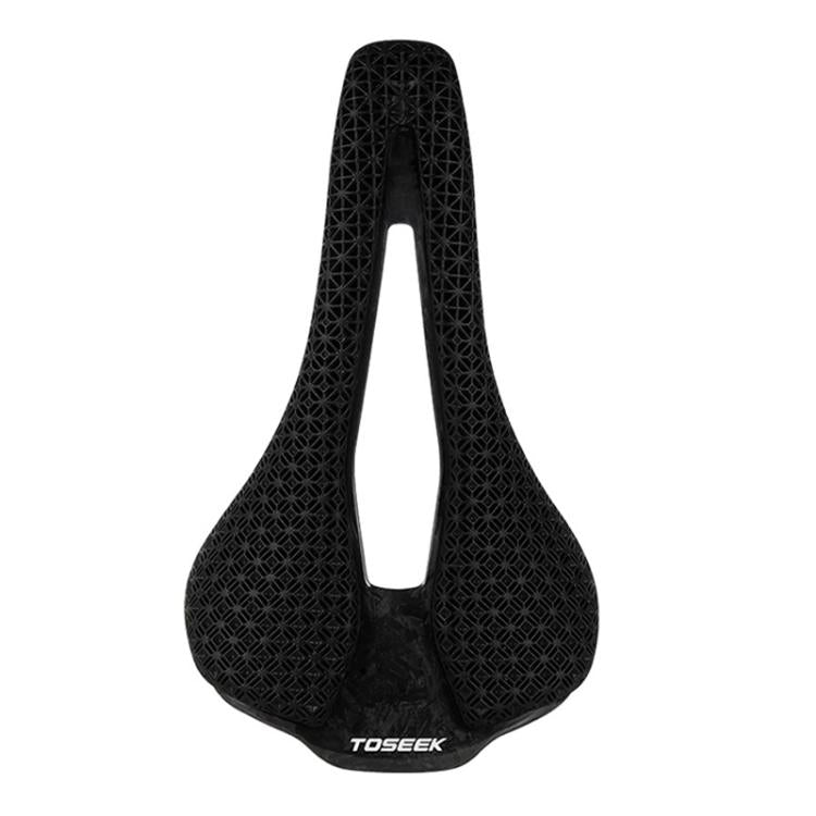 TOSEEK P10 Carbon Fiber 3D Printed Road Mountain Bike Seat, Width:143mm by TOSEEK
